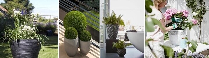 Creëer een elegante stijl met ronde plantenbakken