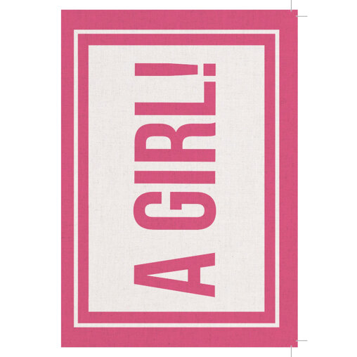 Kaartje 'A Girl!'