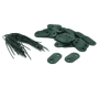 Bevestigingsset tuinscherm PVC groen
