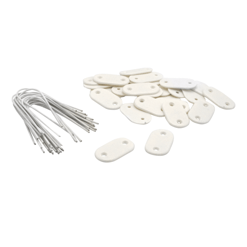 Bevestigingsset tuinscherm PVC wit