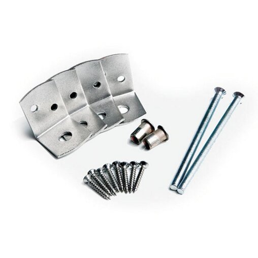 Bevestigingsset RVS voor betonpalen 8,5x8,5 cm