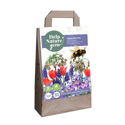 Bloembollen tas Happy Bee Mix (80 stuks)
