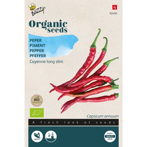 Buzzy ® Bio Peper Cayenne long slim Voorzijde