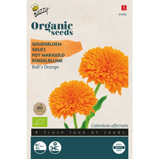 Buzzy ® Bio Goudsbloem Ball's Orange Voorzijde