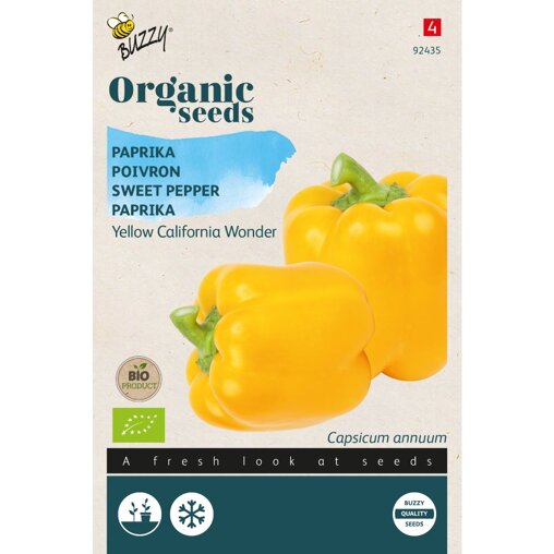 Buzzy ® Bio Paprika California Wonder Yellow Voorzijde