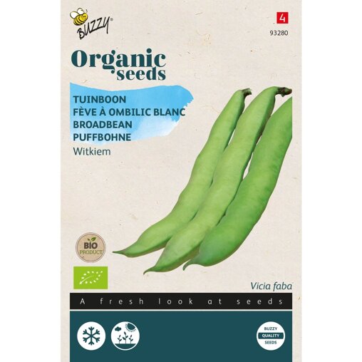 Buzzy ® Bio Tuinbonen Witkiem Voorzijde
