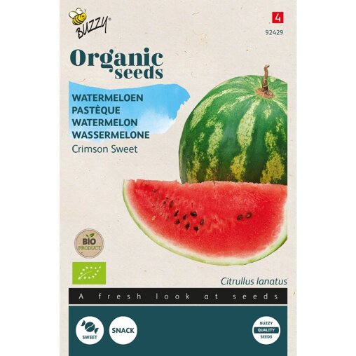 Buzzy ® Bio Watermeloen Crimson Sweet Voorzijde