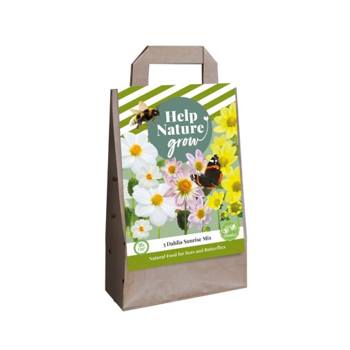 Bloembollen tas Dahlia Sunrise Mix (voor 1 m2)