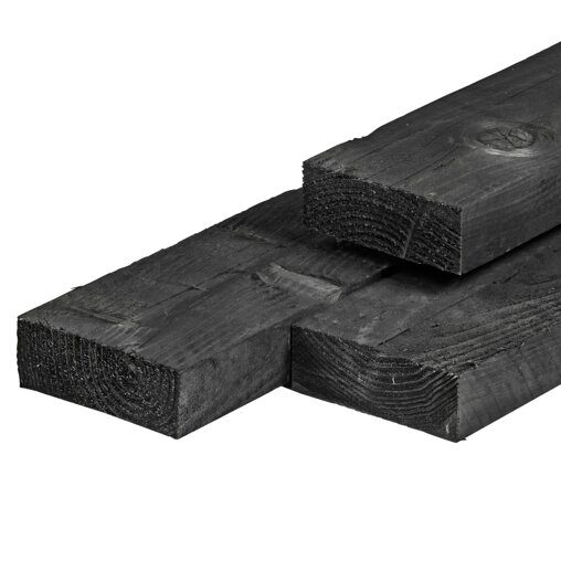 Douglas ligger zwart geïmpregneerd 5x15 cm