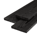 Douglas plank zwart 3x20 cm