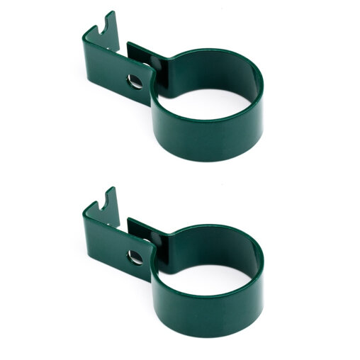 Eindbeugels groen gecoat 48 mm 2 stuks