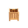 Planter hardhout vierkant (30 x 30 x 30 cm)