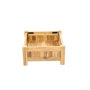 Planter hardhout vierkant (40 x 40 x 20 cm)