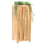 Planter hardhout vierkant (40 x 40 x 80 cm)