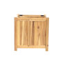 Planter hardhout vierkant (50 x 50 x 50 cm)
