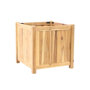 Planter hardhout vierkant (50 x 50 x 50 cm)