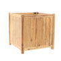 Planter hardhout vierkant (60 x 60 x 60 cm)