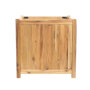 Planter hardhout vierkant (60 x 60 x 60 cm)