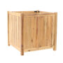 Planter hardhout vierkant (70 x 70 x 70 cm)
