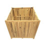 Planter hardhout vierkant (90 x 90 x 90 cm)