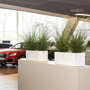Pottery Pots Essential Balcony rechthoekige plantenbak glanzend wit sfeer