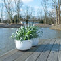 Pottery Pots Essential Sunny ronde plantenbak glanzend wit sfeer