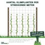 Hoeveelheid klimplanten voor een tuinafscheiding