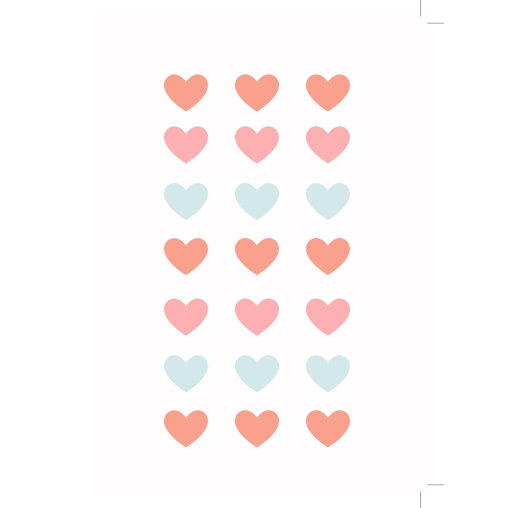 Kaartje 'Liefde Pastel Hartjes'