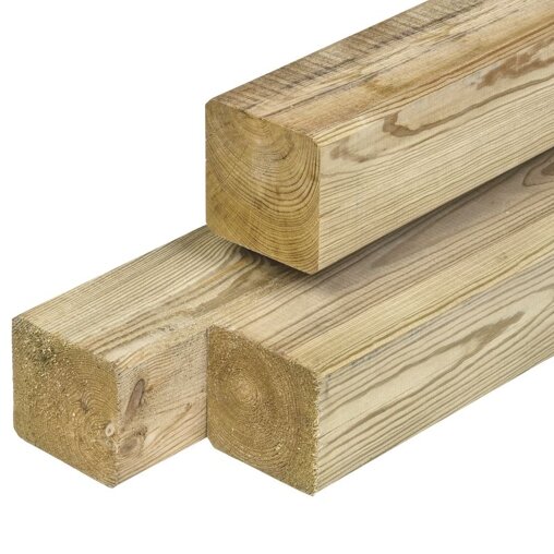 Grenen paal geïmpregneerd 8,8 x 8,8 cm