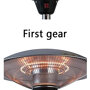 Hangende terrasverwarmer infrarood 2000Watt