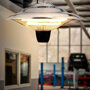 Hangende terrasverwarmer infrarood 2000Watt