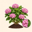 Boerenhortensia roze