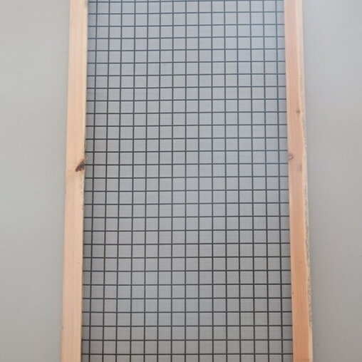 Lariks kaderscherm zwart 180 x 90 (fijnmazig)