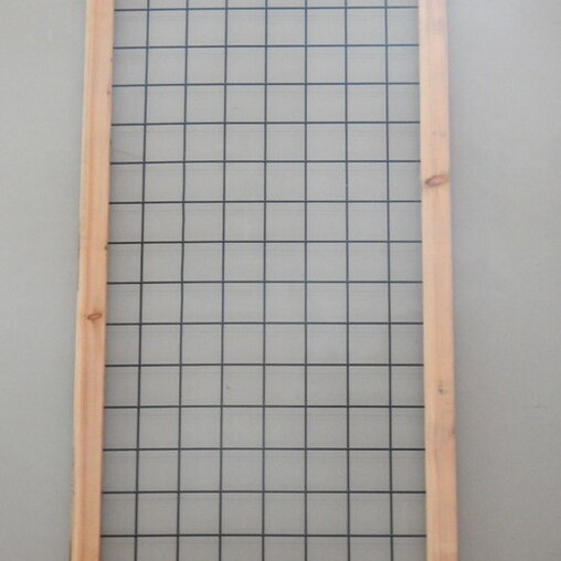 Lariks kaderscherm zwart 180 x 90 cm