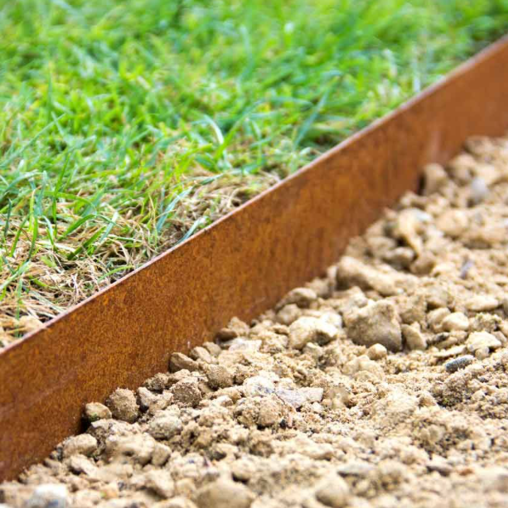 Kantopsluiting Metal cortenstaal