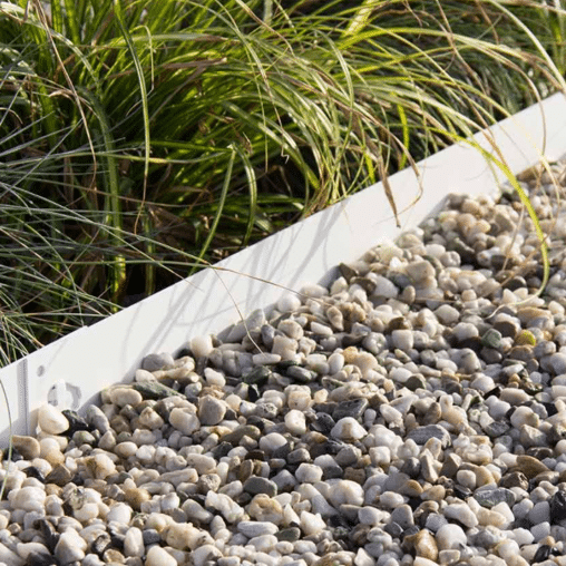 Kantopsluiting Metal wit gecoat (per 10 stuks)