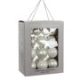 Kerstballen wit glas (26 stuks)