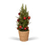 Kerstboom 80 cm inclusief rode versiering