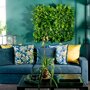 Mobilane Groene Wand LivePanel Pack 87 x 109 cm in woonkamer