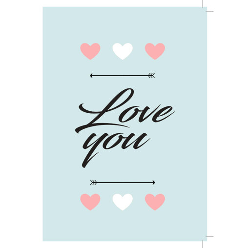 Kaartje 'Love You'