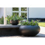 Pottery Pots Natural Cora ronde plantenbak zwart sfeer