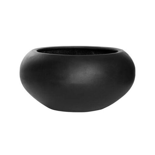 Pottery Pots Natural Cora ronde plantenbak zwart