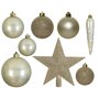 Onbreekbare kerstballen zilver (33 stuks) inhoud.