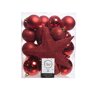 Onbreekbare kerstballen rood (33 stuks)