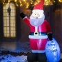 Opblaasbare kerstman met verlichting