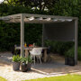 Pergola aluminium grijs 'Stand Alone' (4.02 x 4.02 meter)