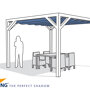 Pergola 'Stand Alone' 3,7 x 3,7 meter