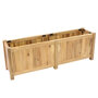 Planter hardhout rechthoek (120 x 40 x 40 cm)