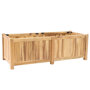 Planter hardhout rechthoek (120 x 50 x 40 cm)
