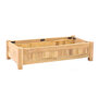 Planter hardhout rechthoek (80 x 40 x 20 cm)